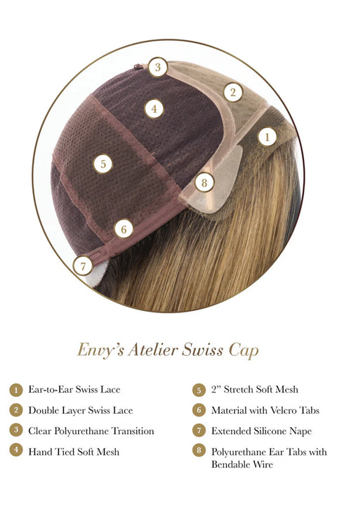 Charlotte Hand-Tied Ext Lace Front Wig by Envy