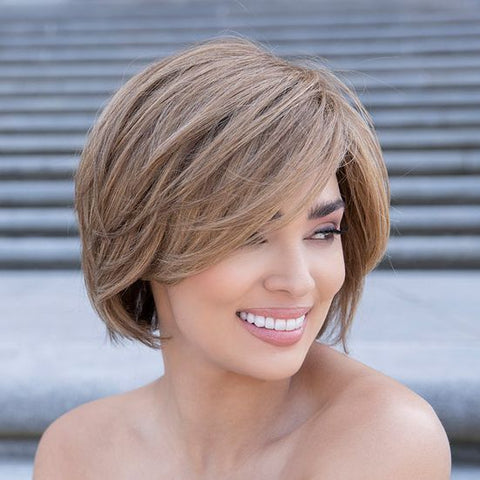 Abbey Mono Human Blend Hair Ladies Wig by Envy - Valentine Wigs