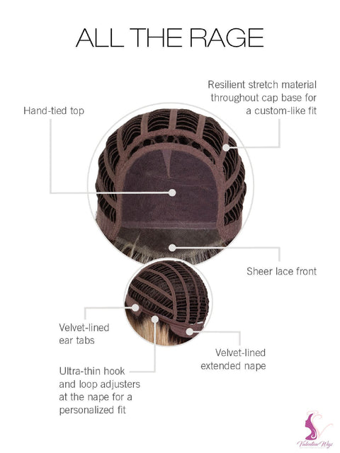 All The Rage Hand - Tied Top Lace Front Wig Gabor Collection Designer Series - Valentine Wigs