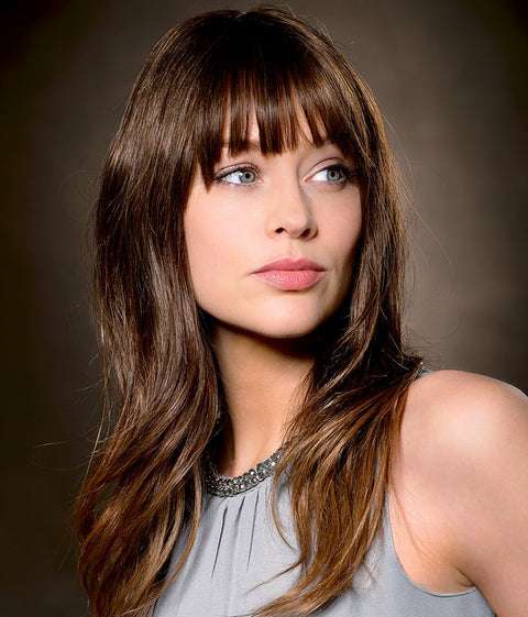 Anastasia Long Large RH Human Hair Mono/Hand - Tied Lace Front Wig By Belle Madame - Valentine Wigs