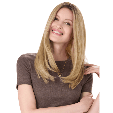Barely There Straight 16" HD Lace Topper By Envy - Valentine Wigs