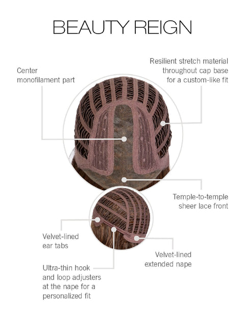 Beauty Reign Part Mono Ext Lace Front Wig Gabor Collection Designer Series - Valentine Wigs