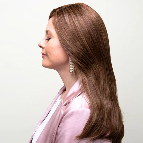 Clio 18"Hand - Tied Heat Friendly Topper Collection by Dimples - Valentine Wigs