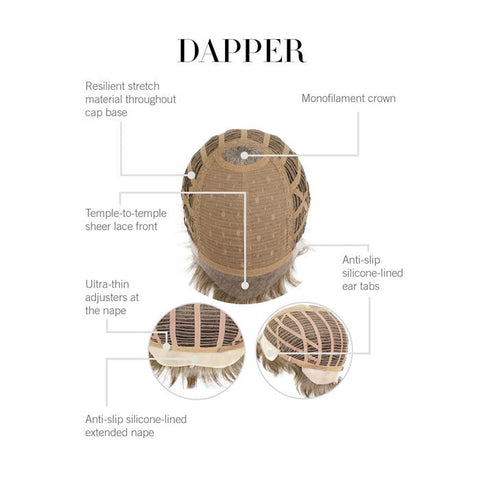 Dapper Mono Crown Lace Front Men's Wig By HIM - Valentine Wigs