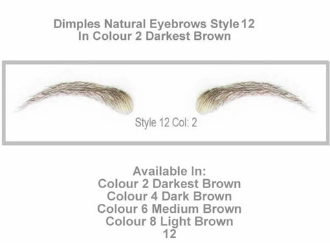 Dimples Natural Eyebrows Style 12 Surplus Stock Clearance Sale - Non Returnable