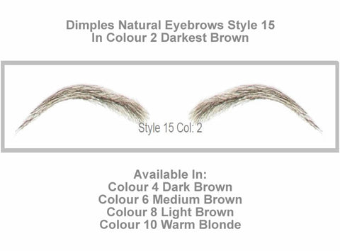 Dimples Natural Eyebrows Style 15 - Valentine Wigs