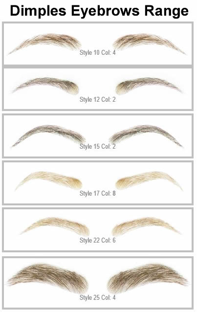 Dimples Natural Eyebrows Style 17 - Valentine Wigs
