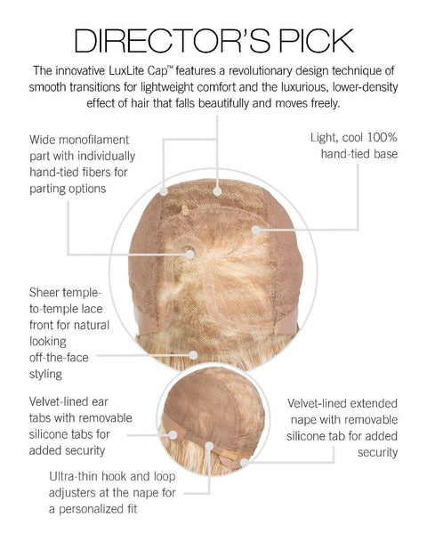 Director's Pick Part Mono Lace Front Wig by Raquel Welch Wigs Luxury Collection - Valentine Wigs
