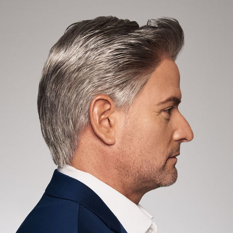 Distinguished Mono/Hand-Tied Lace Front Men's Wig By HIM - Valentine Wigs