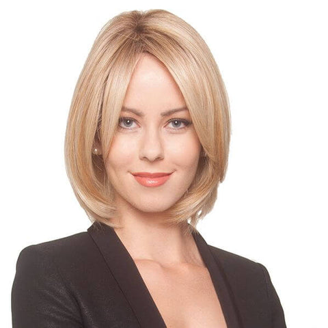 Double Shot Bob Mono/Hand-Tied Lace Front Wig Belle Tress Café Collection - Valentine Wigs