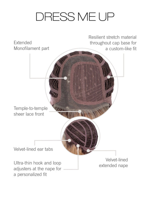 Dress Me Up Part Mono Ext Lace Front Wig Gabor Collection Designer Series - Valentine Wigs