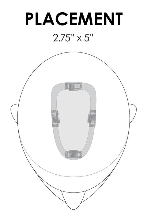 easiCrown HD 12" Hair Topper By Jon Renau - Valentine Wigs