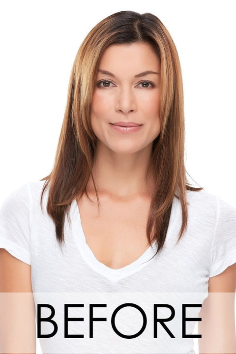 easiPart French 18" Remy Human Hair Topper By Jon Renau - Valentine Wigs