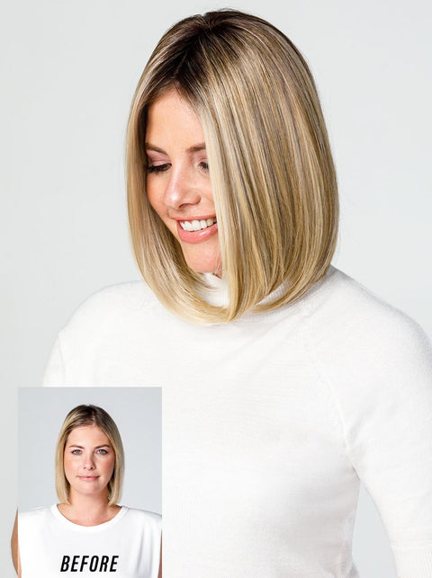 easiPart Medium HD 12" Hair Topper By Jon Renau - Valentine Wigs