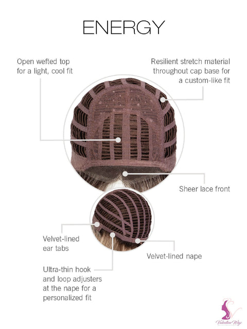 Energy Lace Front Wig Gabor Luxury Collection - Valentine Wigs