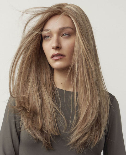 Esmeralda Human Hair Mono Top Lace Front Wig NJ Creation Paris - Valentine Wigs