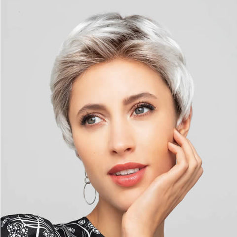 Ginger Small Lace Part Mono Wig Gisela Mayer Style Book Short Collection - Valentine Wigs