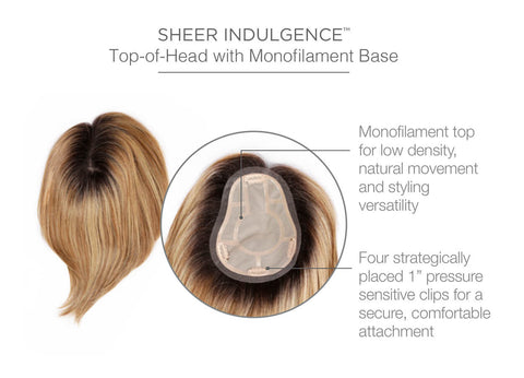 Go All Out 10" Hand-Tied Topper - Valentine Wigs