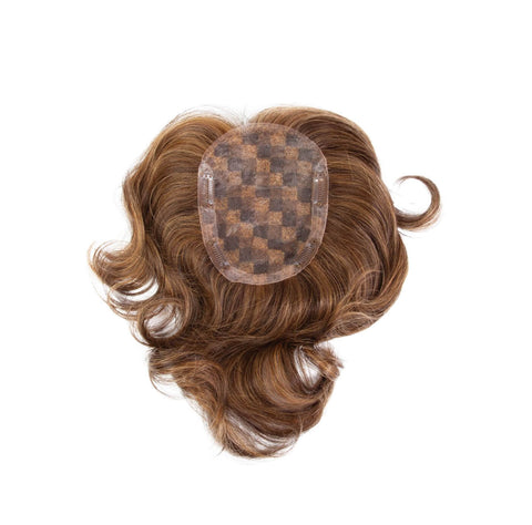 Guilty Pleasure 10" Human Hair Mono/Hand - Tied Topper By Raquel Welch - Valentine Wigs