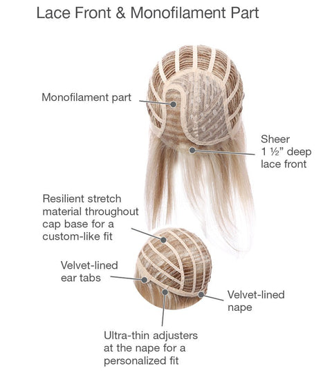 High Society Part Mono Lace Front Wig Gabor Collection - Valentine Wigs