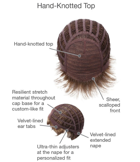 Incentive 100% Hand-Tied Top Wig Gabor Luxury Collection - Valentine Wigs