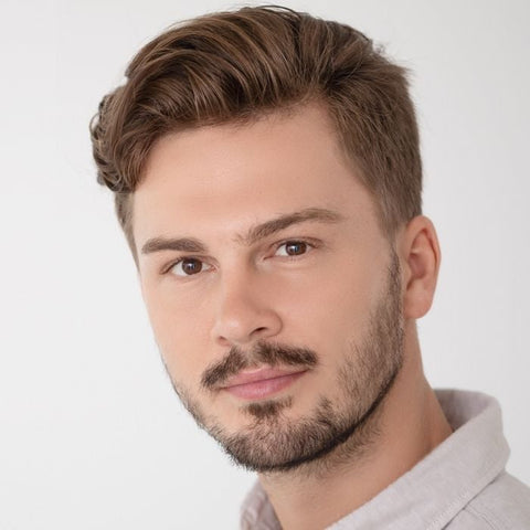 Jet Toupée Hand - Tied Lace Mens Toupée By Ellen Wille Hairformance - Valentine Wigs