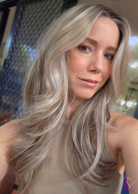 Kellie Petite Mono/Hand - Tied Lace Front Wig Petite Wig Company - Valentine Wigs