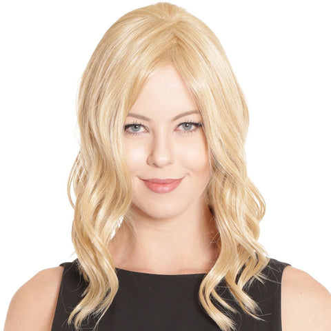 Lace Front Mono Topper Wavy 14 Belle Tress Café Collection - Valentine Wigs