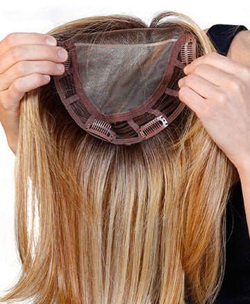 Lace Front Mono Topper Wavy 14 Belle Tress Café Collection - Valentine Wigs