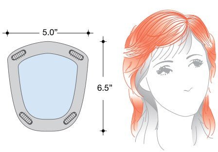 Long TP Hair Topper Enhancer Rene Of Paris Hi Fashion - Valentine Wigs