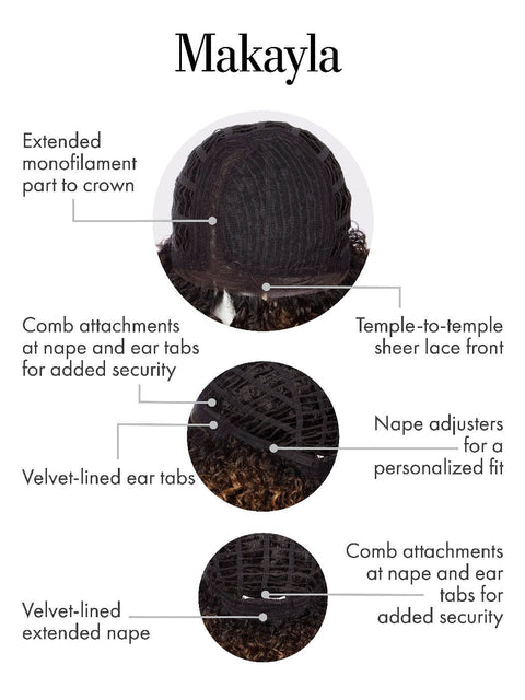 Makayla Part Mono Ext Lace Front Wig From Kim Kimble - Valentine Wigs