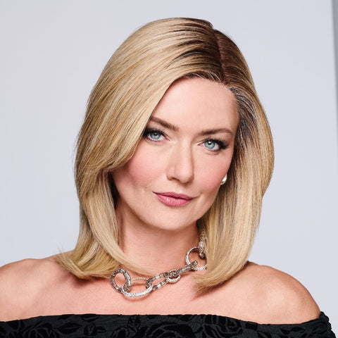 Midnight In Paris Mono Top Ext Lace Front Human Hair Wig by Raquel Welch Wigs - Valentine Wigs