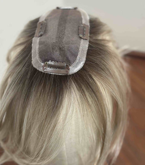 Mini Topper 8" Mono From Petite Wig Company - Valentine Wigs