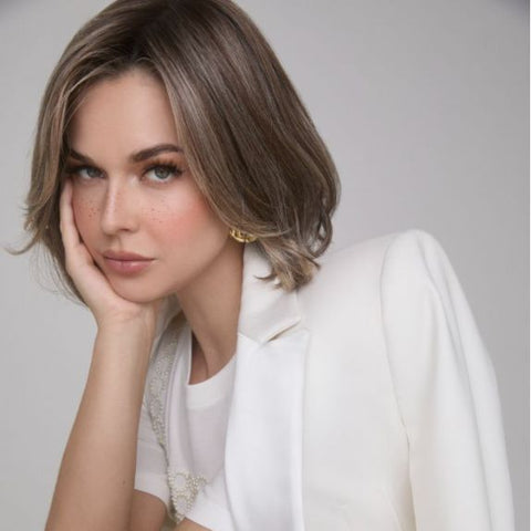 Mira Mono/Hand - Tied Ext Lace Front Wig By Amore Rene of Paris - Valentine Wigs