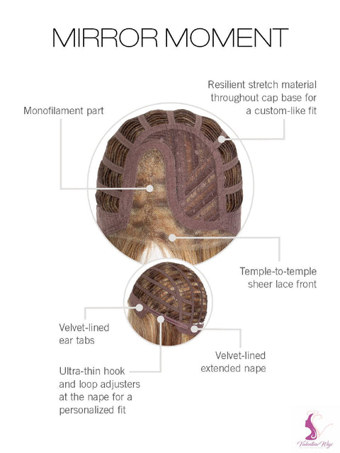 Mirror Moment Part Mono Lace Front Wig Gabor Collection Designer Series - Valentine Wigs