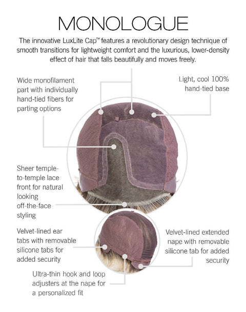 Monologue Part Mono Lace Front Wig by Raquel Welch Wigs Luxury Collection - Valentine Wigs