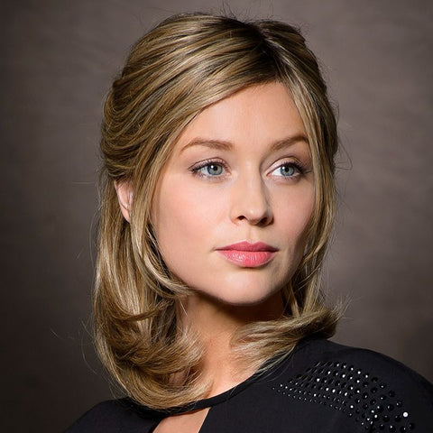 Musetta Large RH Human Hair Mono/Hand - Tied Lace Front Wig By Belle Madame - Valentine Wigs