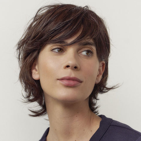 Nathalie Human Hair/Synthetic Mix Mono Part Lace Front NJ Creation Paris - Valentine Wigs