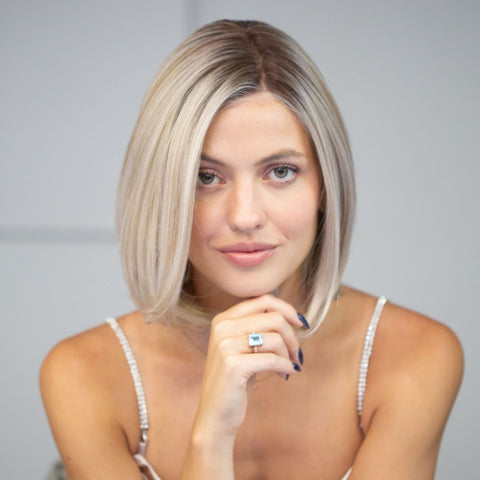 Olivia Petite Mono/Hand - Tied Lace Front Wig Petite Wig Company - Valentine Wigs