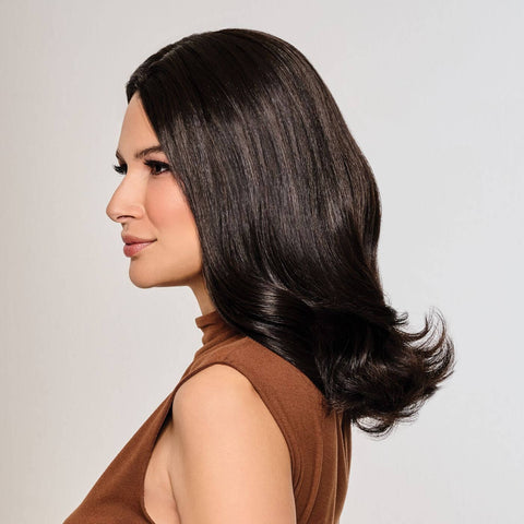 On Key 16" Human Hair Mono/Hand - Tied Topper By Raquel Welch - Valentine Wigs