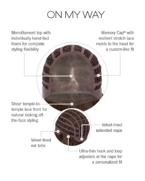 On My Way Mono Top Extended Lace Front Wig By Raquel Welch - Valentine Wigs