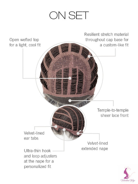 On Set Lace Front Wig Gabor Collection Designer Series - Valentine Wigs