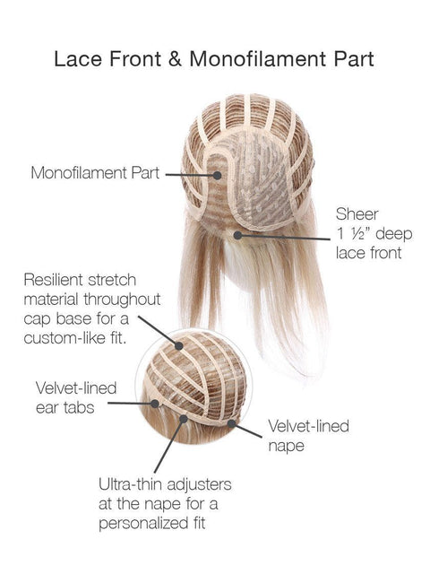 Opulence Part Mono Lace Front Wig Gabor Collection - Valentine Wigs