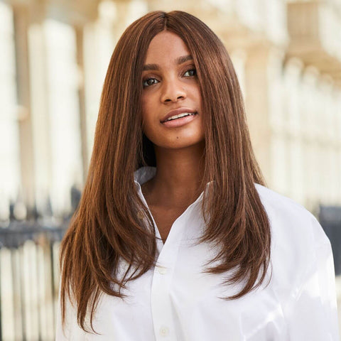 Pearl Petite/Average 100% Human Hair Monofilament Ladies Wig from the Gem Collection - Valentine Wigs