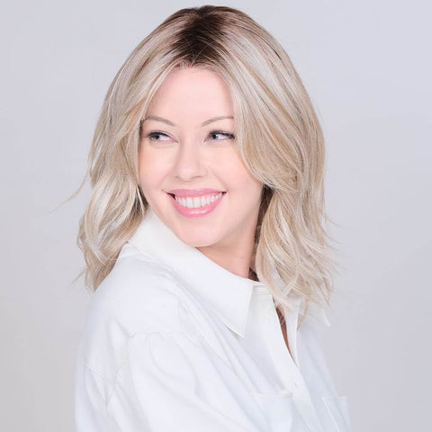 Peerless 14 Centre Part Mono Lace Front Wig Belle Tress Café Collection - Valentine Wigs