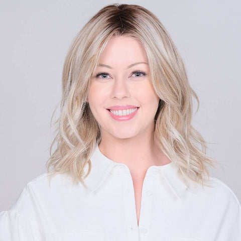 Peerless 14 Centre Part Mono Lace Front Wig Belle Tress Café Collection - Valentine Wigs