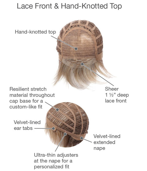 Prodigy 100% Hand-Tied Top Lace Front Wig Gabor - Valentine Wigs