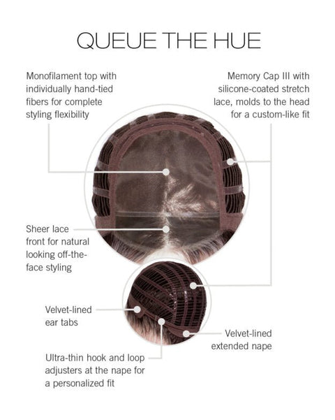 Queue The Hue Wig by Raquel Welch Wigs - Valentine Wigs