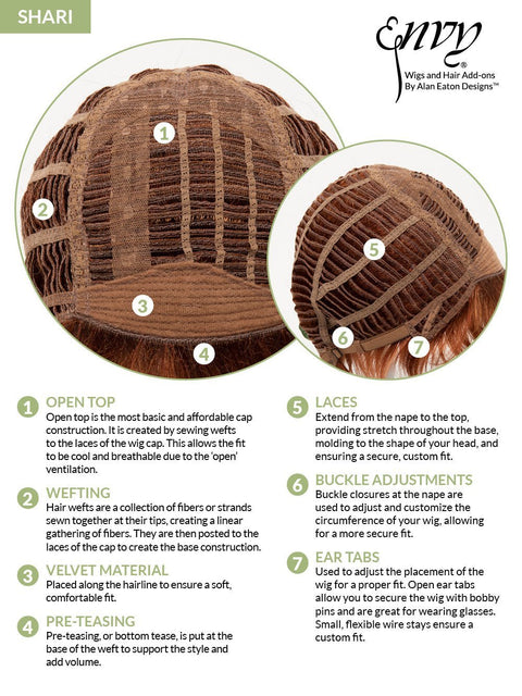 Shari Large Open Top Large Wig By Envy (Was Thistle Large) - Valentine Wigs