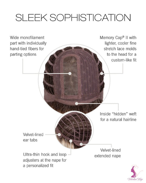 Sleek Sophistication Part Mono Wig By Raquel Welch - Valentine Wigs